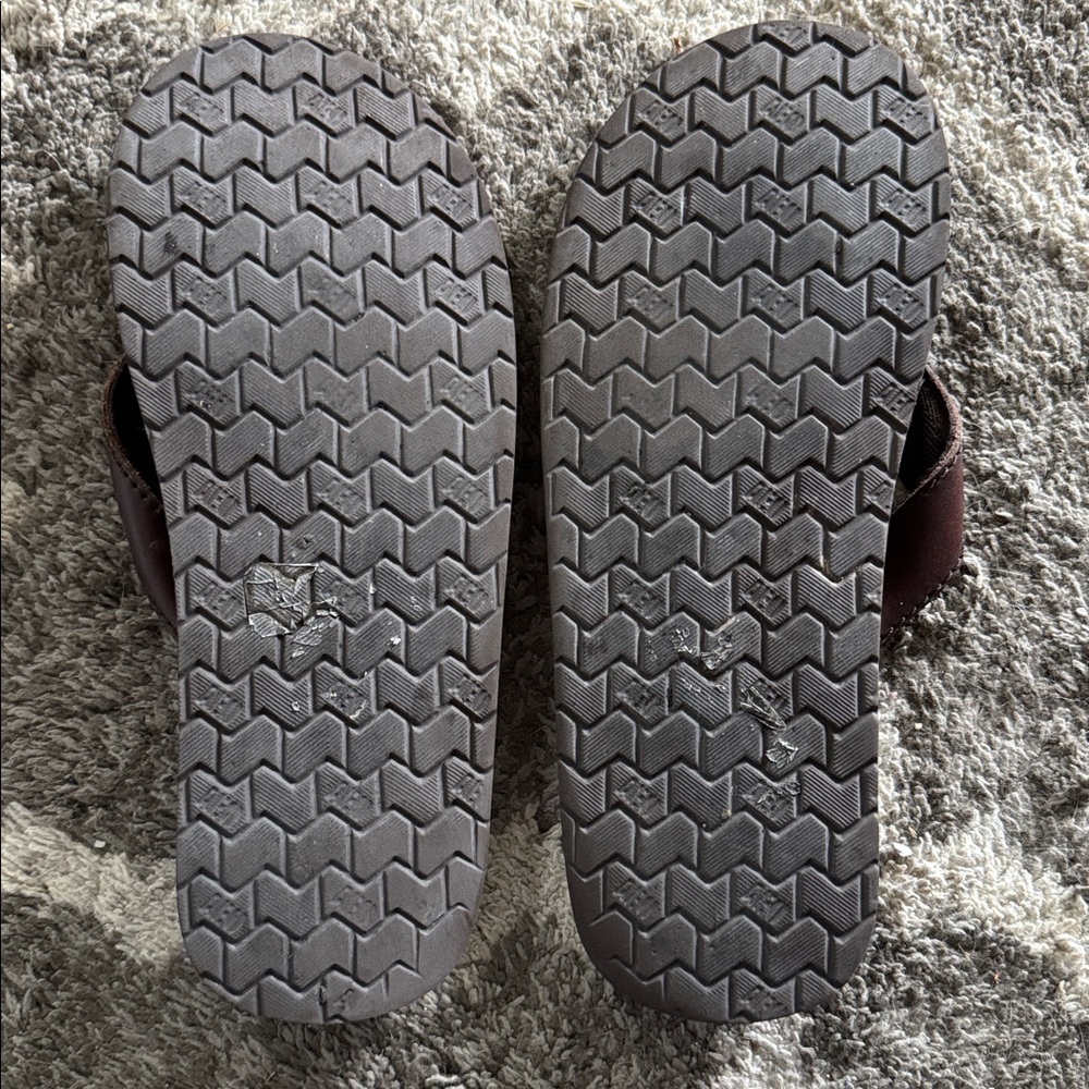 Men's AE leather flip flops - Picture 4 of 4